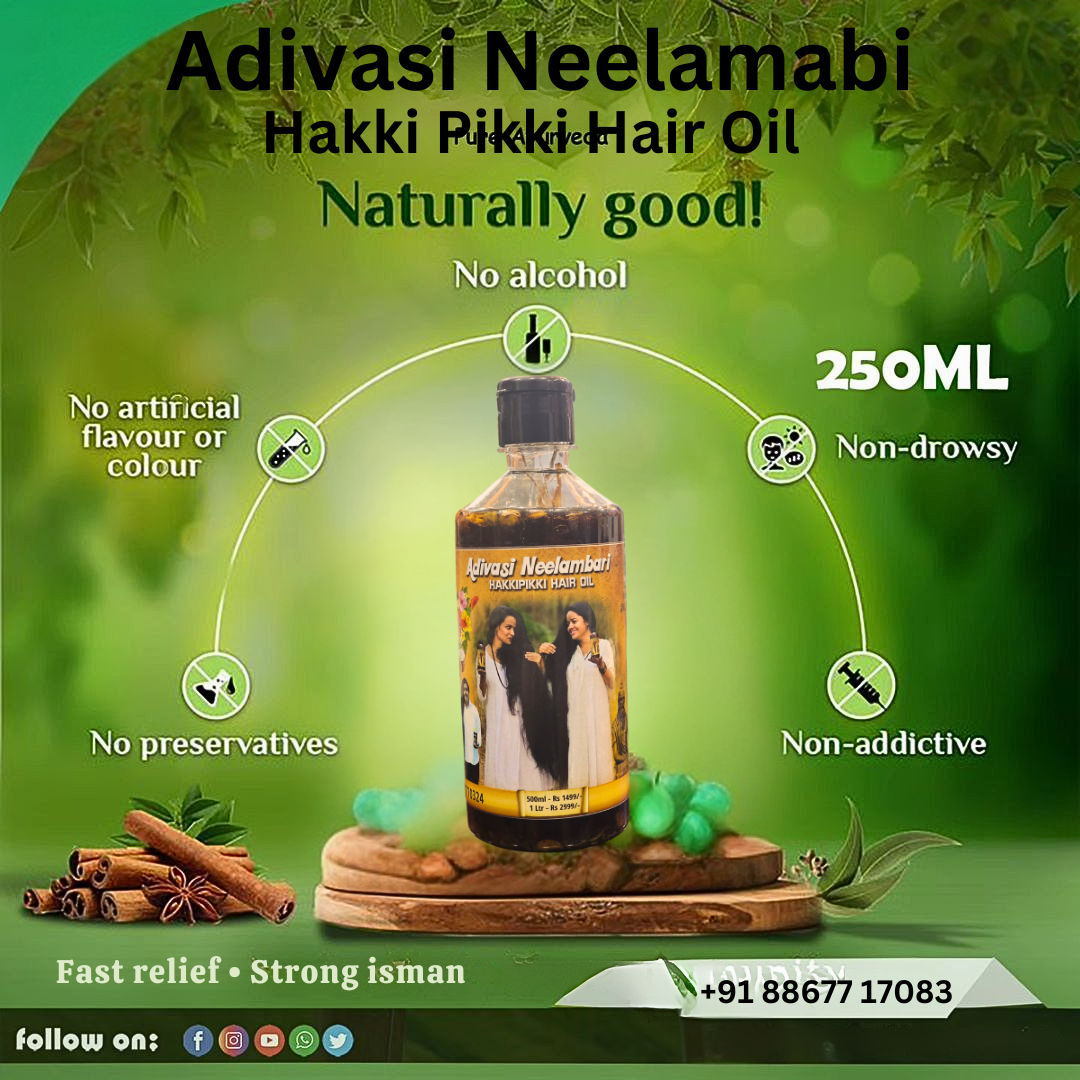 Adivasi Neelambari Hakki Pikki Hair oil 500ml