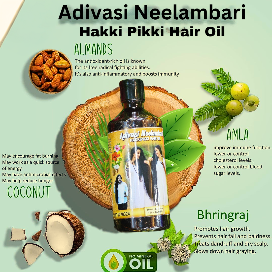 Adivasi Neelambari Hakki Pikki Hair Oil 250ml